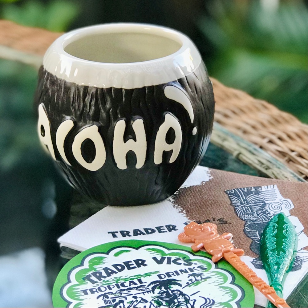 Trader Vics Aloha Coconut Tiki Mug Since 1934